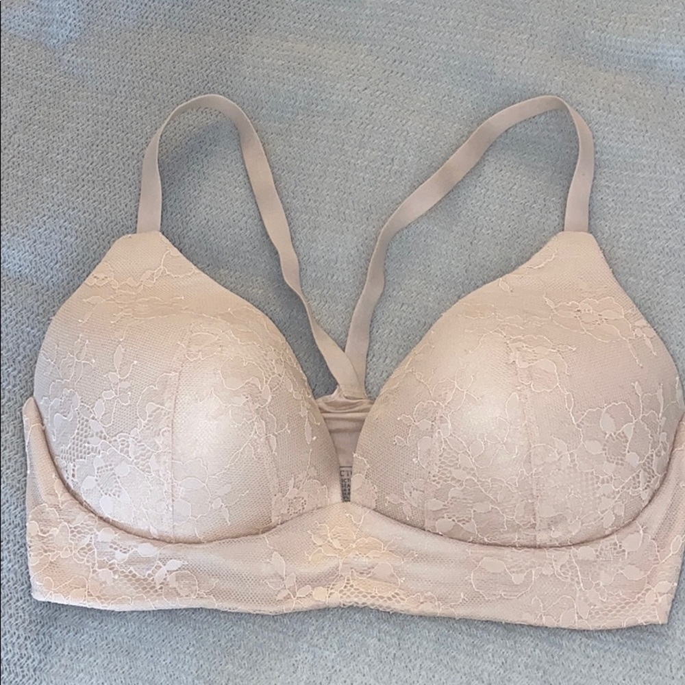 Body by Victoria Secret lightly lined tan plunge